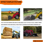 YINTATECH Clamp on Pallet Forks 43” Pallet Forks 1500lbs Heavy Duty for Loader Bucket Skid Steer Tractor