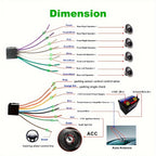 Car Multimedia Player 1080P High Resolution FM Audio Support Mirror Link Backup Camera Support Remote Control AUX Audio For IOS/Android