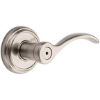 PrestiTobin Satin Nickel Universal Bed/Bath Door Lever