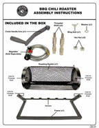 5 Burner Hatch Chile Roaster Propane Roaster Drum & Portable Stand CR-BARBACOA-2