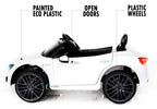 12V Maserati Ghibli Ride on electric power car For Kids Remote Control MP3 LED lights Opening doors - White