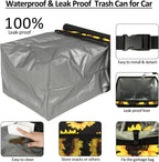 ELONGRIVER Car Trash Can Bin for Car Back Seat Leak Proof, Cute Car Trash Bag Hanging, Vehicle Trash Can for SUV Truck Van, Automotive Car Garbage Cans Front Seat Sunflower