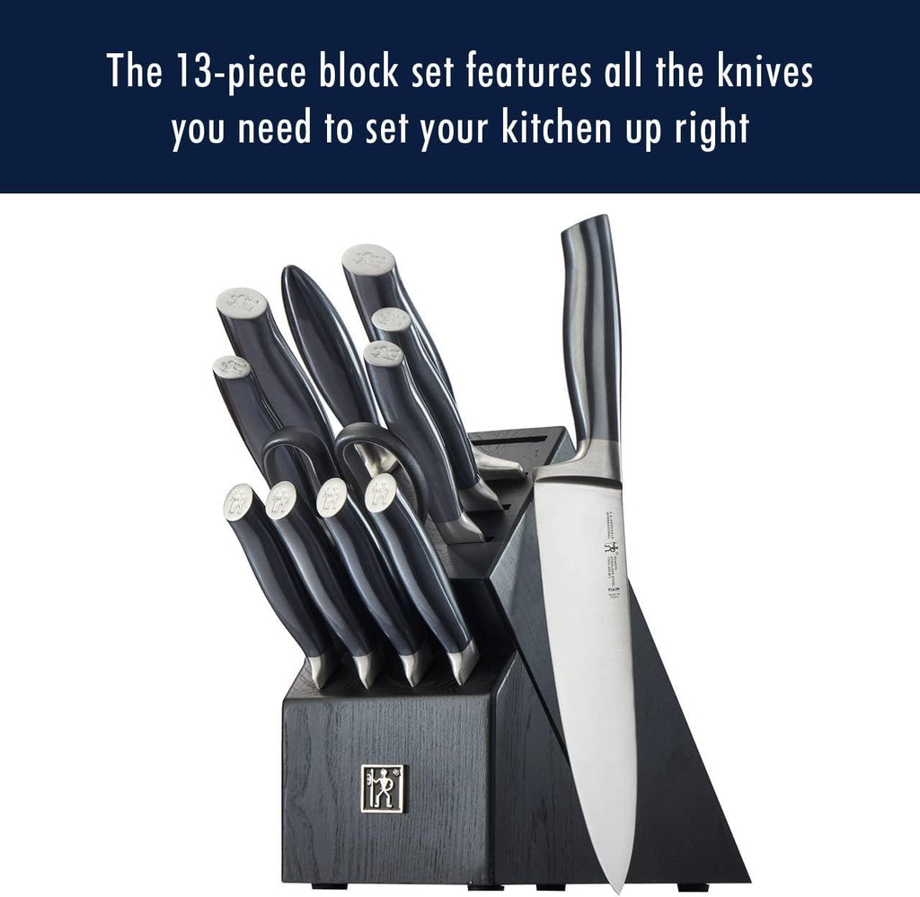 HENCKELS Graphite Razor-Sharp 13-pc Knife Set German Engineered Informed by 100+ Years of Mastery, Chefs Knife