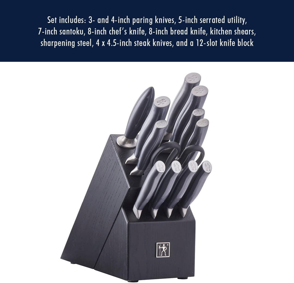 HENCKELS Graphite Razor-Sharp 13-pc Knife Set German Engineered Informed by 100+ Years of Mastery, Chefs Knife