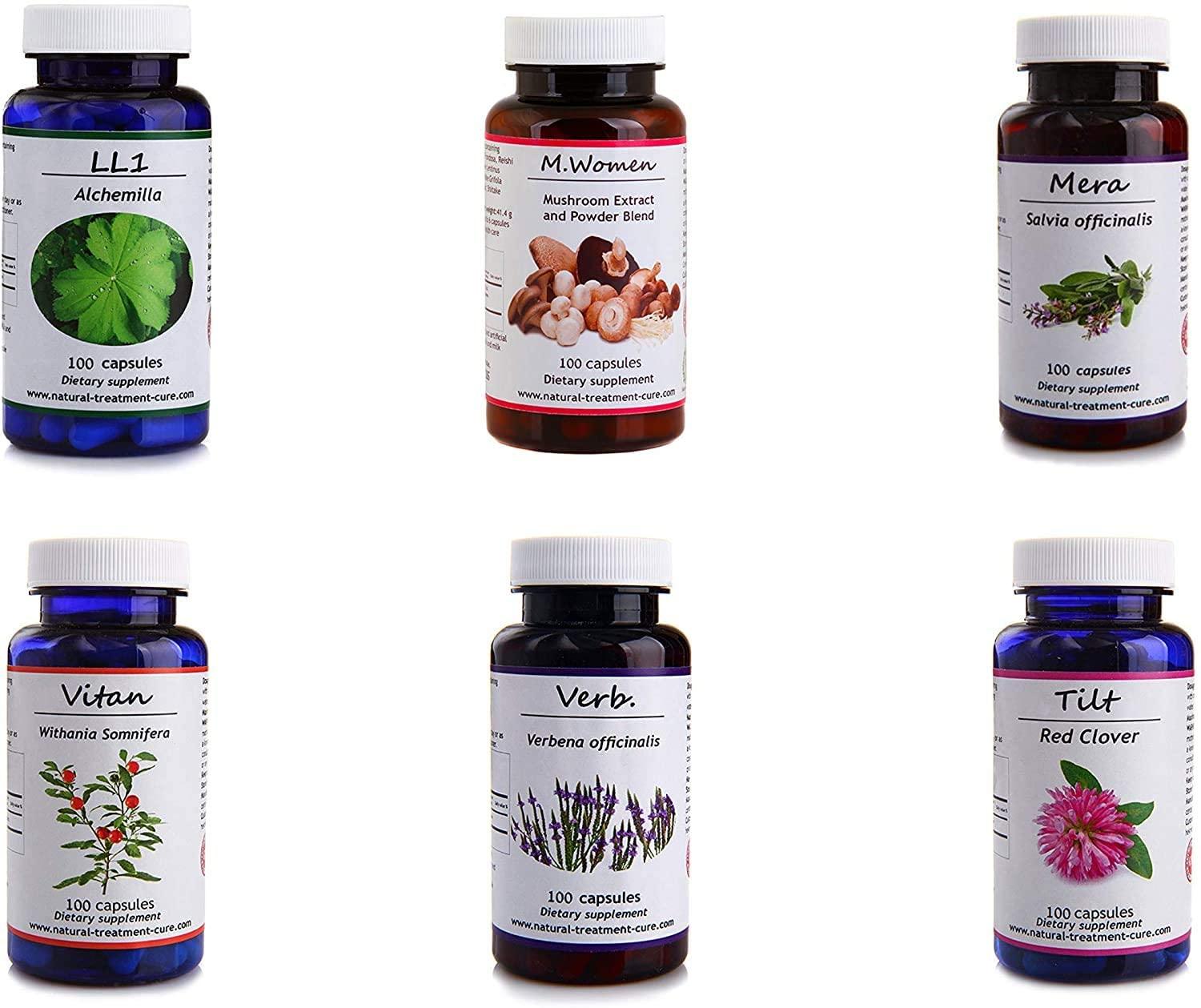 Hekma Center Supplements Package for Fibroids - 100% Natural Herbs, Vitamins, and Dietary Supplements for Fibroids - Pure Organic - Vegan - Fibroid