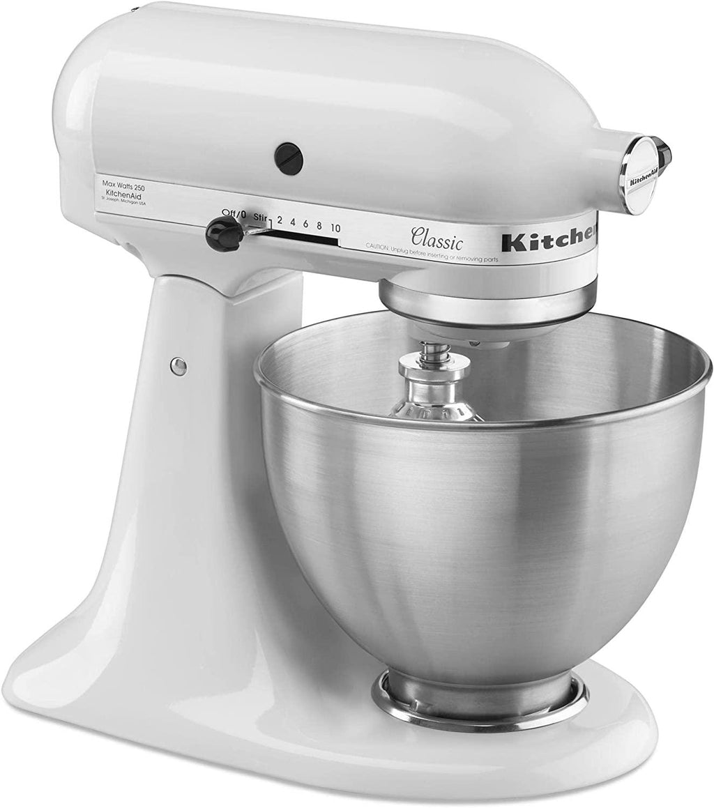 KitchenAid K45SSWH Stand Mixer, 4.5 Q, White