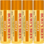 Burt's Bees 100% Natural Moisturizing Lip Balm, Honey with Beeswax - 4 Tubes