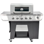 3-In-1  Five-Burner Propane Gas Grill with Side Burner