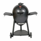 barbacoa asador de carbon parrilla ahumador termometro acero llantas seguro