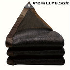Sun Shade Cloth, Dense Shading Heat Insulation Net, Shading Cloth, Sun And Snow Protecting For Balcony, Courtyard, RV Camping, Black
