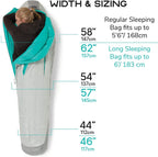 Nemo Aya Women's 800-Fill Down Mummy Sleeping Bag