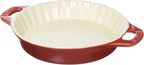 STAUB Ceramics Bakeware-Pie-Pans Dish, 9-inch, Cherry