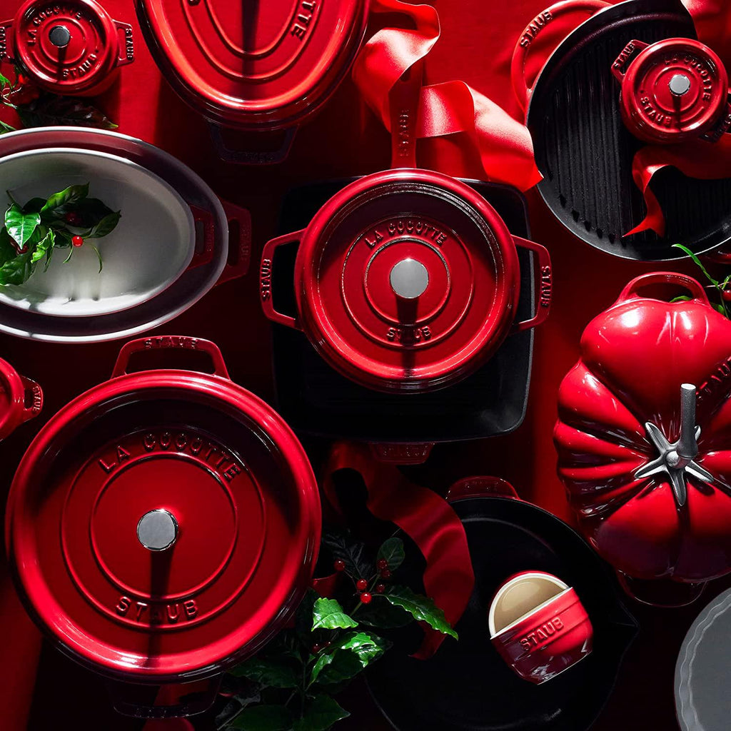 STAUB Ceramics Bakeware-Pie-Pans Dish, 9-inch, Cherry