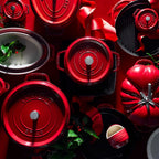 STAUB Ceramics Bakeware-Pie-Pans Dish, 9-inch, Cherry