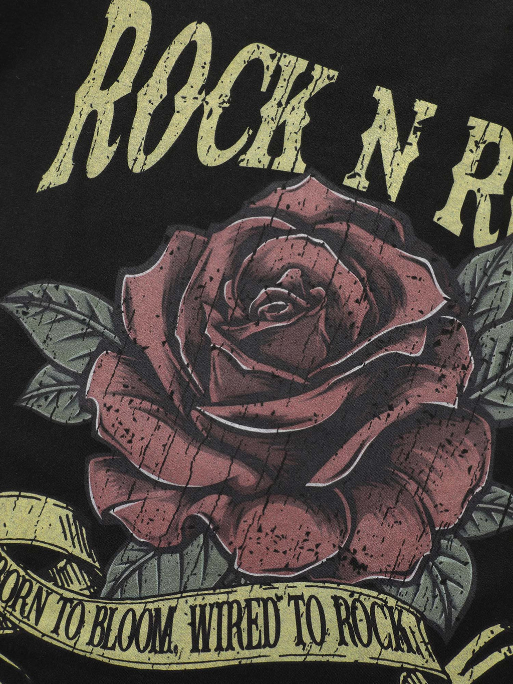 Cotton Rock And Roll Print T-Shirt