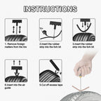 Complete Car &amp; Motorcycle Tire Repair Tool Kit - Fix Punctures &amp; Replace Tires Easily!