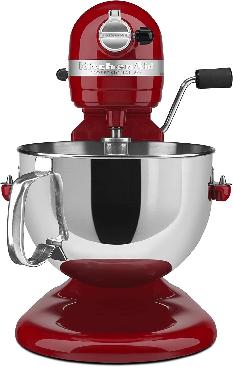 KitchenAid KP26M1XER 6 Qt. Professional 600 Series Bowl-Lift Stand Mixer - Empire Red