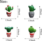 ZOSTLAND Cute Car Air Vent Clip Decoration,Car Air Fresheners,Plant Model Car Vent Clip，Personalized Automotive Interior Decoration Accessories, Car Decor Gift for women,men (4pcs Cactus)