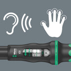 W- 5075622001 Click-Torque C 3 torque wrench with reversible ratchet, 1/2" x 40-200 Nm, black/green