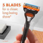 Gillette Fusion5 Mens Razor Blade Refills, 8 Count, Lubrastrip for a More Comfortable Shave