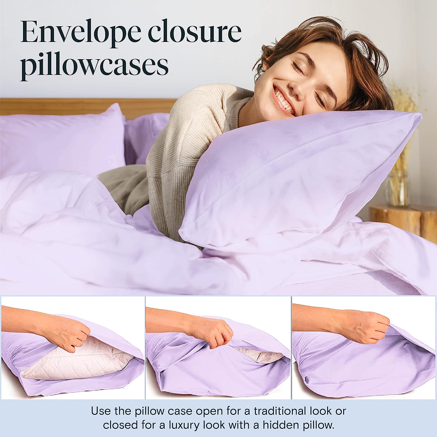 LuxClub 6 PC King Size Sheet Set Bamboo Sheets Deep Pockets 18" Eco Friendly Wrinkle Free Cooling Sheets Machine Washable Hotel Bedding Silky Soft - Periwinkle King