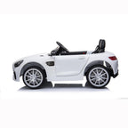 kids Ride On Toys 12 Volt Car, URHOMEPRO Electric Power Wheels Car, Ride On Cars for 3-6 Years Toddlers, Ride On Truck Car w/ Remote Control, 3 Speeds, Spring Suspension, LED Light, White, W5673