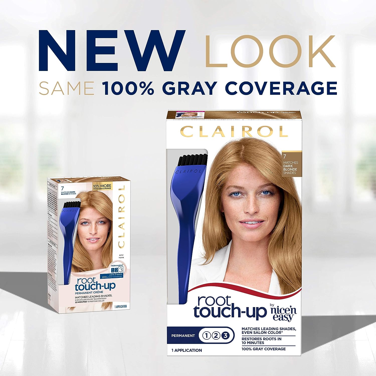 Clairol Root Touch-Up by Nice'n Easy Permanent Hair Dye, 9 Light Blonde Hair Color, Pack of 2