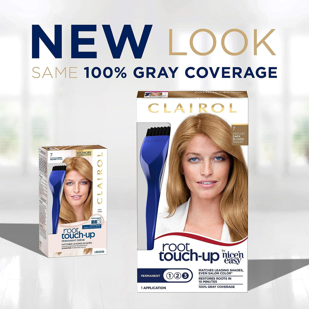 Clairol Root Touch-Up by Nice'n Easy Permanent Hair Dye, 8.5A Medium Ash Blonde Hair Color, Pack of 2