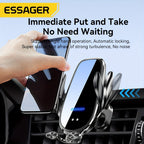 Essager Qi 15W Wireless Charger Car Phone Holder In Car Air Vent Mount For  14 13 12 X Pro Max Xiaomi Fast Charging Car Accessories, Office Accessories, School Supplies, Perfect Gift For Christmas Birthday