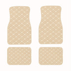 4pcs Car Floor Mats Universal Waterproof Front Rear Full Set Auto Rugs Leather Car Carpet Accessories Interior