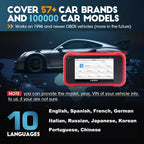 LAUNCH X431 CRP123E Car OBD2 Diagnostic Tools Automotive OBD Scanner ABS SRS Airbag Engine AT SAS OIL Brake Reset Lifetime Update