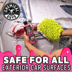 Chemical Guys CWS_402_64BK Car Wash Detailing Bucket, Mitt &amp; Accessories Bundle (6 Items) Featuring Mr. Pink Foaming Car Wash Soap, 64 fl oz (Half Gallon) - Works on Cars, Trucks, SUVs, RVs &amp; More