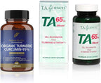 T.A. Sciences | TA-65 Supplement | 1x90 Capsules | 250 U | Free Enhanced Absorption Organic Tumeric Curcumin – 95%