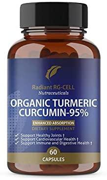 T.A. Sciences | TA-65 Supplement | 1x90 Capsules | 250 U | Free Enhanced Absorption Organic Tumeric Curcumin – 95%