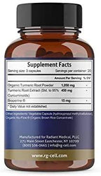 T.A. Sciences | TA-65 Supplement | 1x90 Capsules | 250 U | Free Enhanced Absorption Organic Tumeric Curcumin – 95%