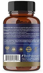 T.A. Sciences | TA-65 Supplement | 1x90 Capsules | 250 U | Free Enhanced Absorption Organic Tumeric Curcumin – 95%