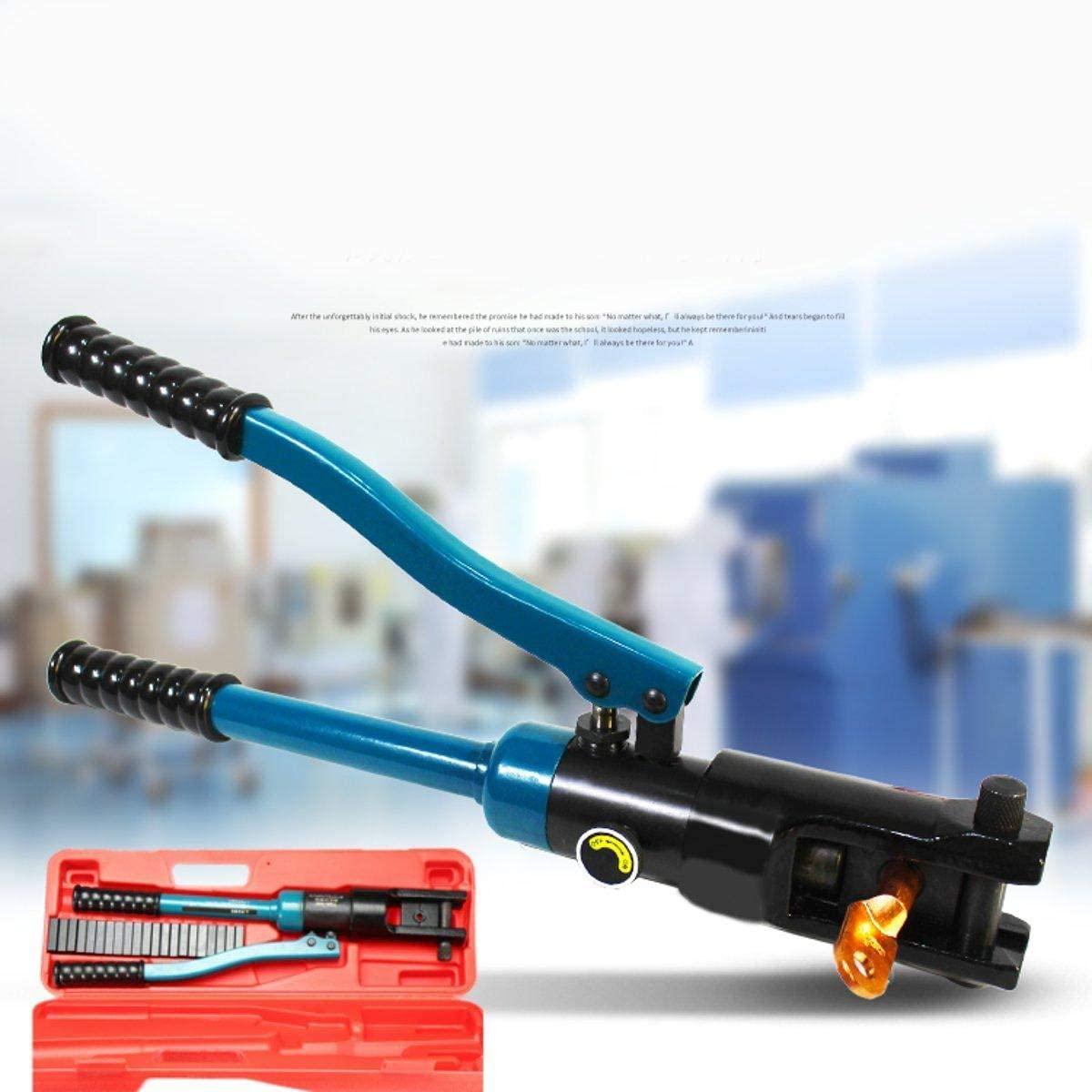 YYONGAO Pliers Household Universal Hand Tools, 10-300 Set Handheld Cable Wire Hexagonal Clamp Hydraulic Crimper Plier Tools