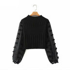 knitted patchwork sweater