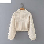 knitted patchwork sweater