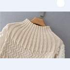 knitted patchwork sweater