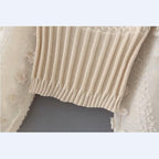 knitted patchwork sweater