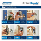 Camelot Encode Smart Wifi Door Lock with Alarm in Aged Bronze