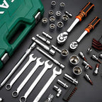 Tool 46Pcs Professional Spanner Socket Set 1/4inch Screwdriver Ratchet Wrench Set Kit Car Repair Tools Combination Hand Tool Set Universal Hand Tools Drill Bike