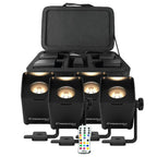 Chauvet DJ Freedom Q1N Pin Spot RGB+WW Light System with Protective Transport Case Package