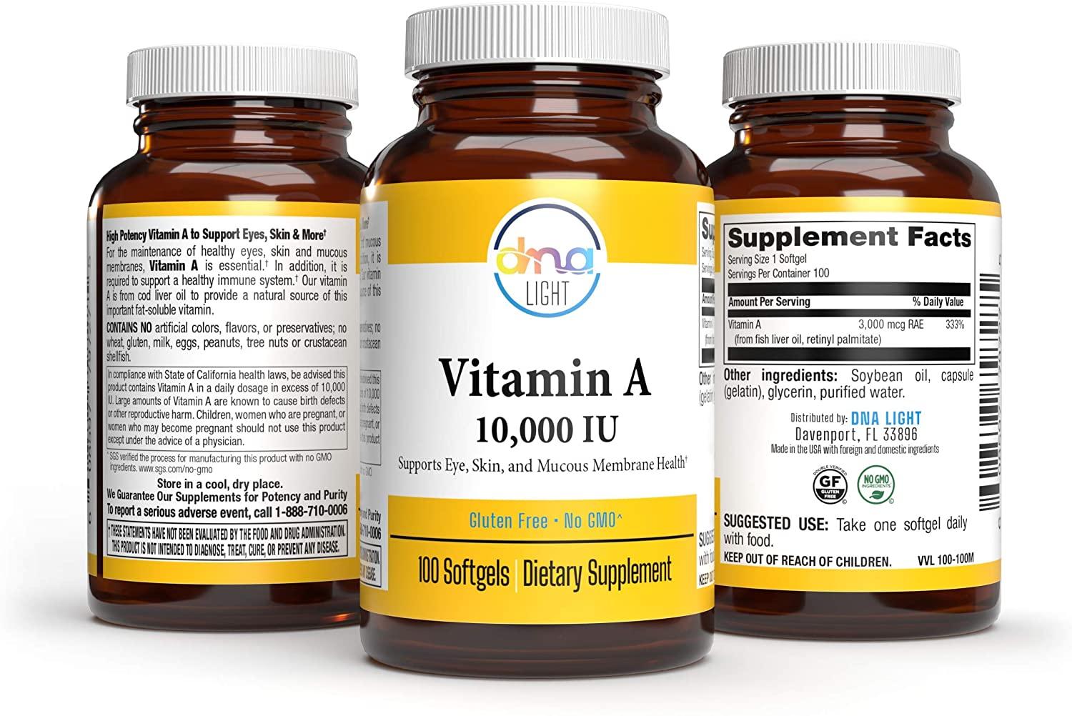 DNA Light Vitamin A (100 Count (Pack of 1))