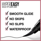 Maybelline Lash Sensational Sky High Washable Mascara + Hyper Easy Liquid Eyeliner Makeup Bundle, Includes 1 Mascara in Blackest Black and 1 Eyeliner in Pitch Black