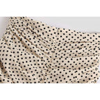 ruffled high-waisted mini skirt