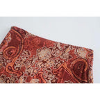 bohemian printed midi skirt