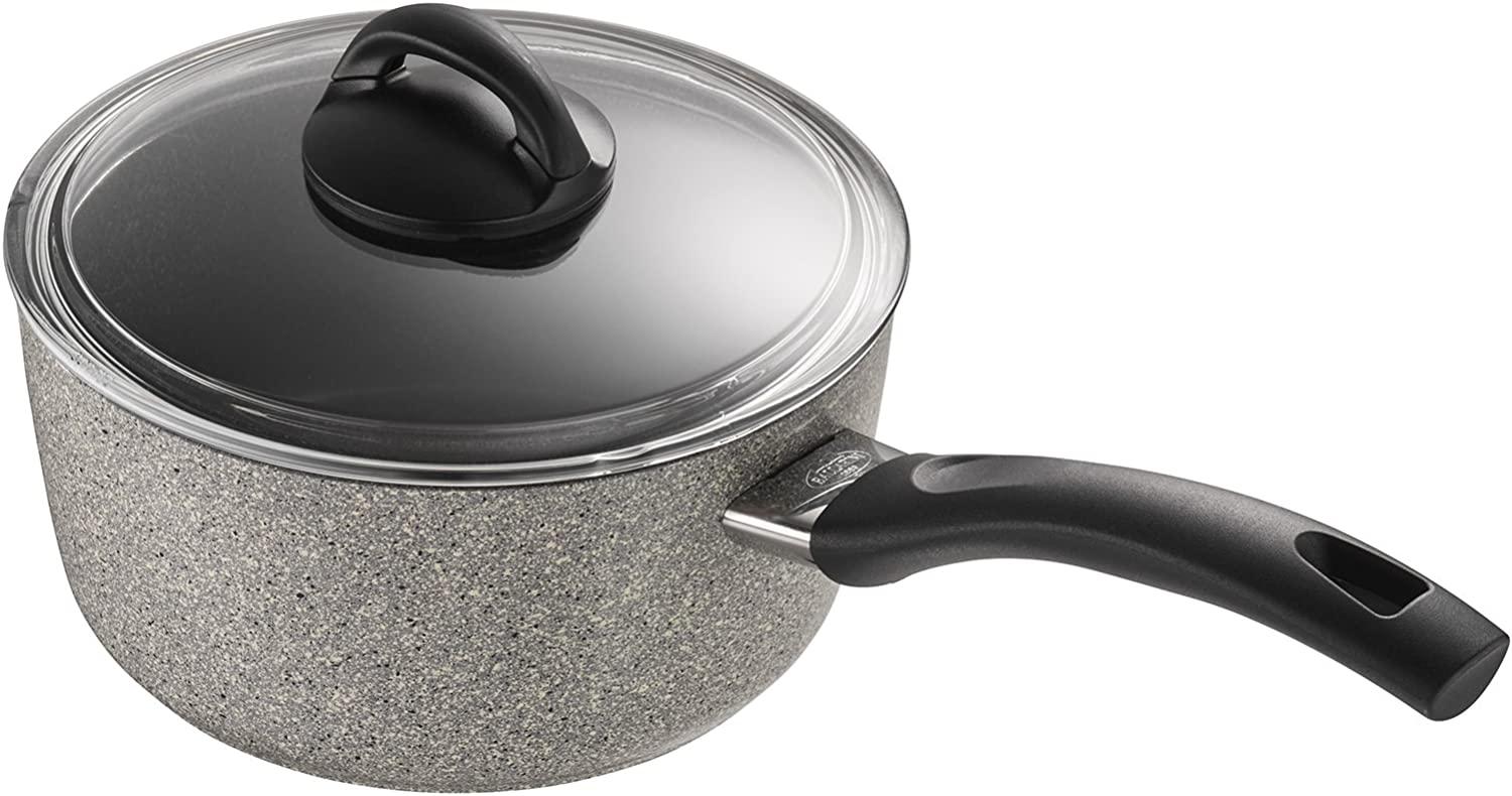 Ballarini Parma Forged Aluminum 2.8-qt Nonstick Saucepan with Lid, Made in Italy