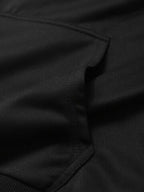 mens letter side print hoodie casual two pieces outfits with seam pants